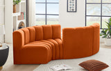 Arc Cognac Velvet Modular Sofa 103Cognac-S4F Meridian Furniture