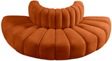 Arc Cognac Velvet Modular Sofa 103Cognac-S4G Meridian Furniture