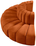 Arc Cognac Velvet Modular Sofa 103Cognac-S4G Meridian Furniture