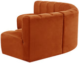 Arc Cognac Velvet Modular Sofa 103Cognac-S5A Meridian Furniture