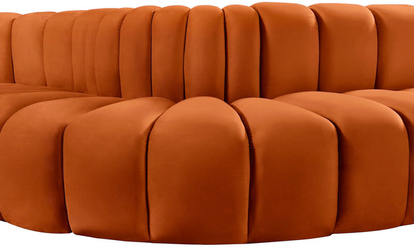 Arc Cognac Velvet Modular Sofa 103Cognac-S5B Meridian Furniture
