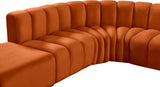 Arc Cognac Velvet Modular Sofa 103Cognac-S5C Meridian Furniture