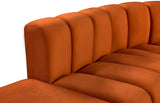 Arc Cognac Velvet Modular Sofa 103Cognac-S5C Meridian Furniture