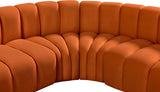 Arc Cognac Velvet Modular Sofa 103Cognac-S5C Meridian Furniture