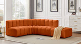 Arc Cognac Velvet Modular Sofa 103Cognac-S5C Meridian Furniture