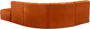 Arc Cognac Velvet Modular Sofa 103Cognac-S5C Meridian Furniture