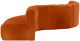 Arc Cognac Velvet Modular Sofa 103Cognac-S6A Meridian Furniture