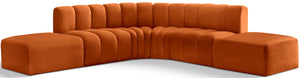 Arc Cognac Velvet Modular Sofa 103Cognac-S6C Meridian Furniture
