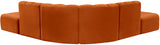 Arc Cognac Velvet Modular Sofa 103Cognac-S6C Meridian Furniture