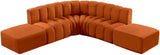 Arc Cognac Velvet Modular Sofa 103Cognac-S6C Meridian Furniture