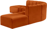 Arc Cognac Velvet Modular Sofa 103Cognac-S6C Meridian Furniture