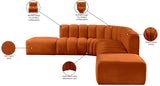 Arc Cognac Velvet Modular Sofa 103Cognac-S7A Meridian Furniture