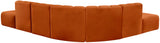 Arc Cognac Velvet Modular Sofa 103Cognac-S7A Meridian Furniture