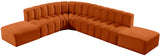 Arc Cognac Velvet Modular Sofa 103Cognac-S7A Meridian Furniture