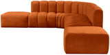 Arc Cognac Velvet Modular Sofa 103Cognac-S7A Meridian Furniture