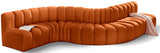 Arc Cognac Velvet Modular Sofa 103Cognac-S7C Meridian Furniture