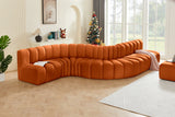 Arc Cognac Velvet Modular Sofa 103Cognac-S7C Meridian Furniture