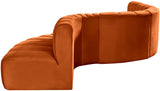 Arc Cognac Velvet Modular Sofa 103Cognac-S7C Meridian Furniture