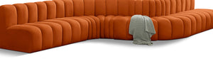 Arc Cognac Velvet Modular Sofa 103Cognac-S8C Meridian Furniture