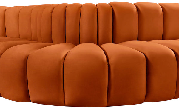Arc Cognac Velvet Modular Sofa 103Cognac-S8C Meridian Furniture