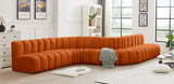 Arc Cognac Velvet Modular Sofa 103Cognac-S8C Meridian Furniture