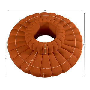 Arc Cognac Velvet Modular Sofa 103Cognac-S8D Meridian Furniture