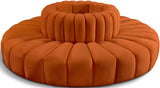 Arc Cognac Velvet Modular Sofa 103Cognac-S8D Meridian Furniture