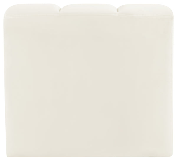 Arc Cream Velvet Curved Corner 103Cream-CC Meridian Furniture