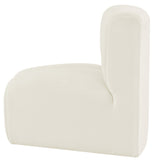 Arc Cream Velvet Curved Corner 103Cream-CC Meridian Furniture