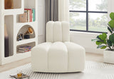 Arc Cream Velvet Reverse Corner 103Cream-RC Meridian Furniture