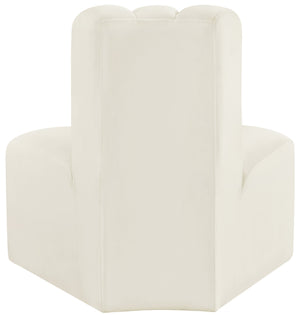 Arc Cream Velvet Reverse Corner 103Cream-RC Meridian Furniture