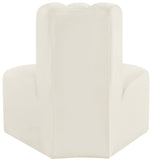 Arc Cream Velvet Reverse Corner 103Cream-RC Meridian Furniture