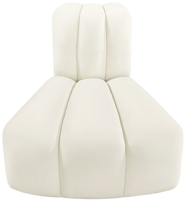 Arc Cream Velvet Reverse Corner 103Cream-RC Meridian Furniture