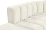 Arc Cream Velvet Modular Sofa 103Cream-S10A Meridian Furniture