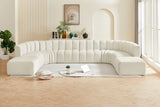 Arc Cream Velvet Modular Sofa 103Cream-S10A Meridian Furniture