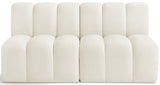 Arc Cream Velvet Modular Sofa 103Cream-S2A Meridian Furniture