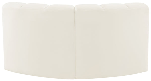 Arc Cream Velvet Modular Sofa 103Cream-S2B Meridian Furniture