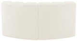 Arc Cream Velvet Modular Sofa 103Cream-S2B Meridian Furniture