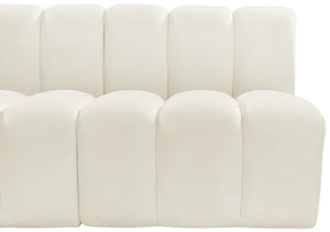 Arc Cream Velvet Modular Sofa 103Cream-S3A Meridian Furniture