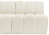 Arc Cream Velvet Modular Sofa 103Cream-S3A Meridian Furniture