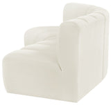 Arc Cream Velvet Modular Sofa 103Cream-S3B Meridian Furniture