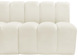 Arc Cream Velvet Modular Sofa 103Cream-S3B Meridian Furniture