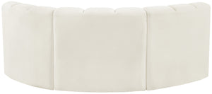 Arc Cream Velvet Modular Sofa 103Cream-S3C Meridian Furniture