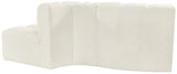 Arc Cream Velvet Modular Sofa 103Cream-S3E Meridian Furniture