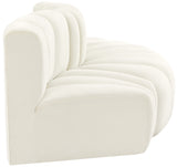 Arc Cream Velvet Modular Sofa 103Cream-S3E Meridian Furniture