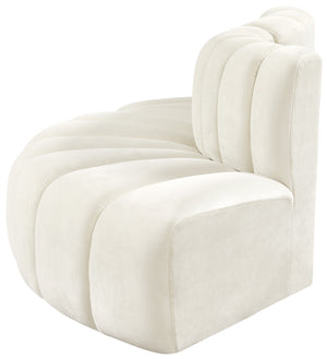 Arc Cream Velvet Modular Sofa 103Cream-S3E Meridian Furniture