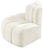 Arc Cream Velvet Modular Sofa 103Cream-S3E Meridian Furniture