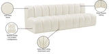 Arc Cream Velvet Modular Sofa 103Cream-S3F Meridian Furniture