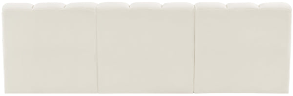Arc Cream Velvet Modular Sofa 103Cream-S3F Meridian Furniture