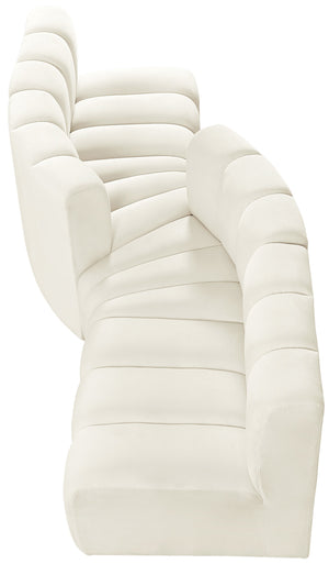 Arc Cream Velvet Modular Sofa 103Cream-S4A Meridian Furniture